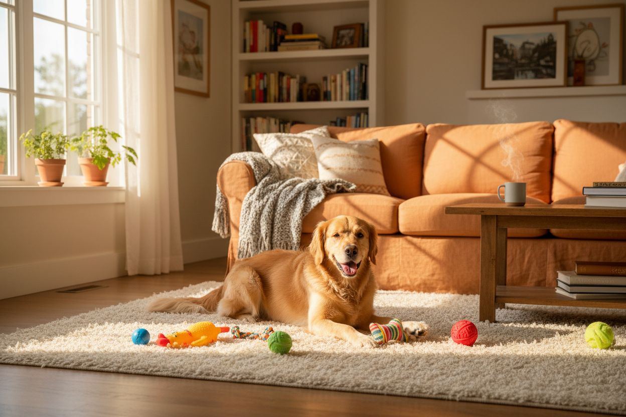 Pet toys with a story/background.